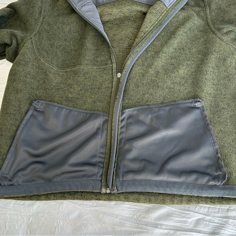 HIGH SIERRA Men Funston II Sweater‎ Fleece Jacket Moss Green Thermal Full Zip XL - Picture 9 of 15